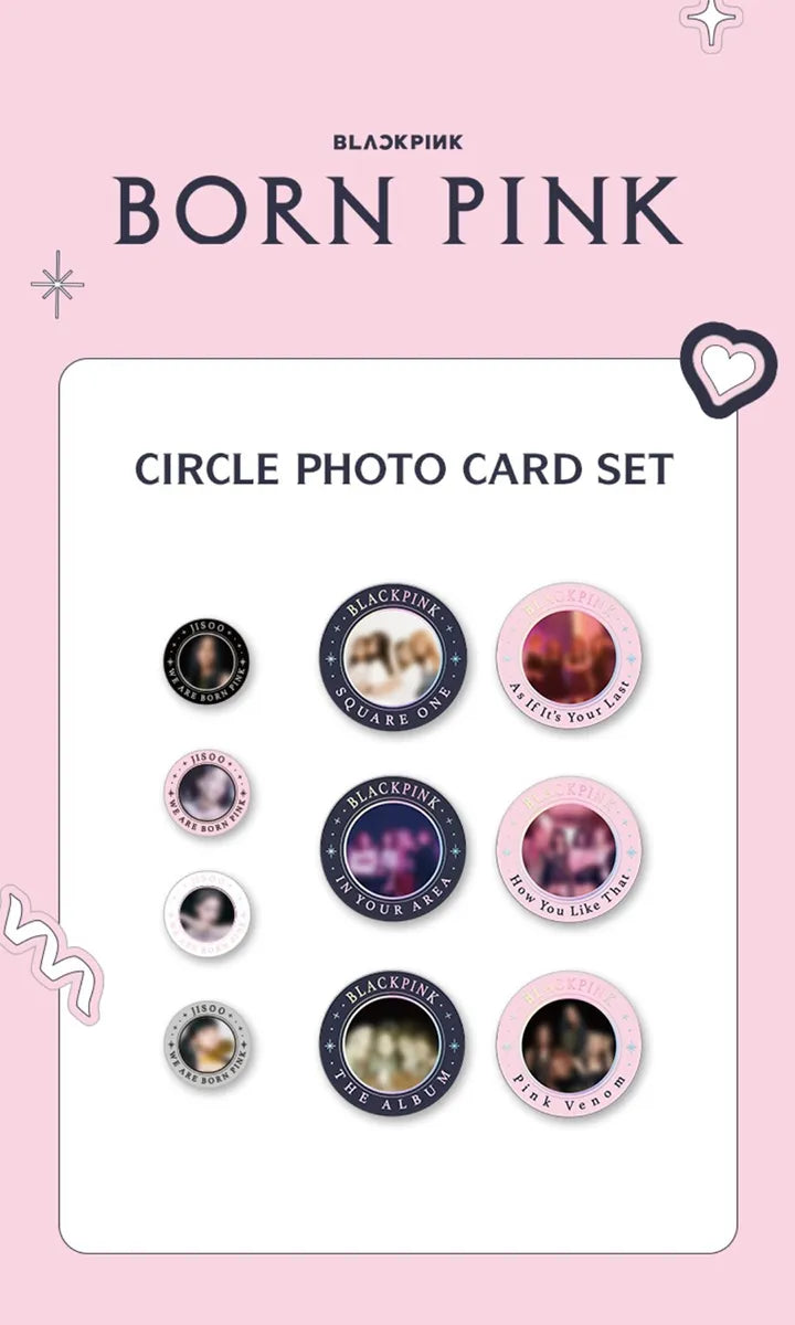 [BLACKPINK] BORNPINK : CIRCLE PHOTO CARD SET [Weverse]