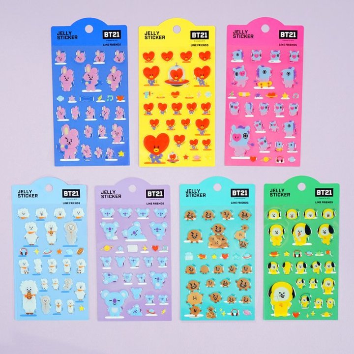 BT21 JELLY STICKER (PART2)