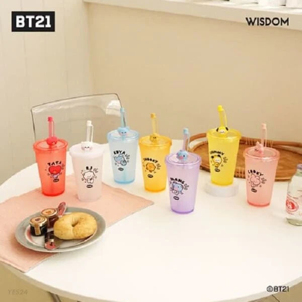 BT21 MININI TUMBLER (WITH STRAW AND BABY FIGURE)