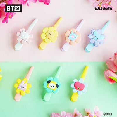 BT21 MININI BIG HAIR CLIP_HAPPY FLOWER