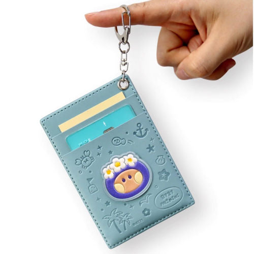 BT21 LEATHER PATCH CARD HOLDER [VACANCE]