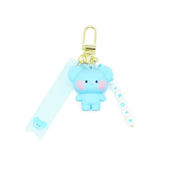 BT21 MININI FIGURE KEY RING WITH ALPHABET STICKER