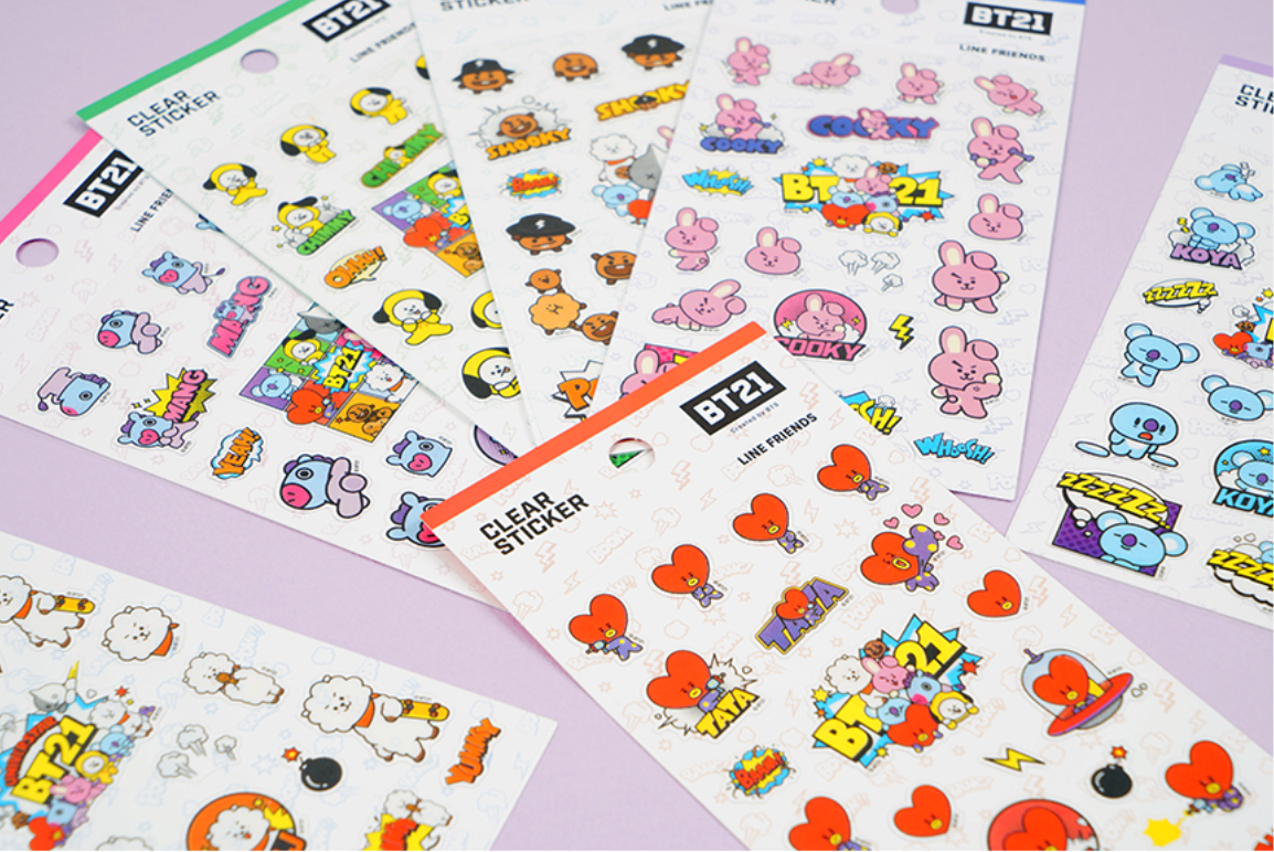 BT21 CLEAR STICKER (PART2)