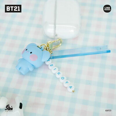 BT21 MININI FIGURE KEY RING WITH ALPHABET STICKER