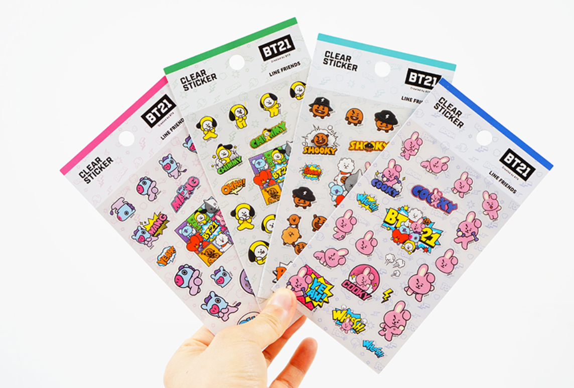 BT21 CLEAR STICKER (PART2)