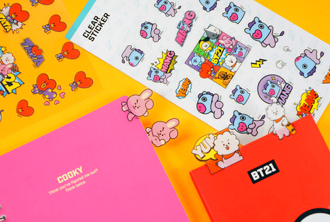 BT21 CLEAR STICKER (PART2)