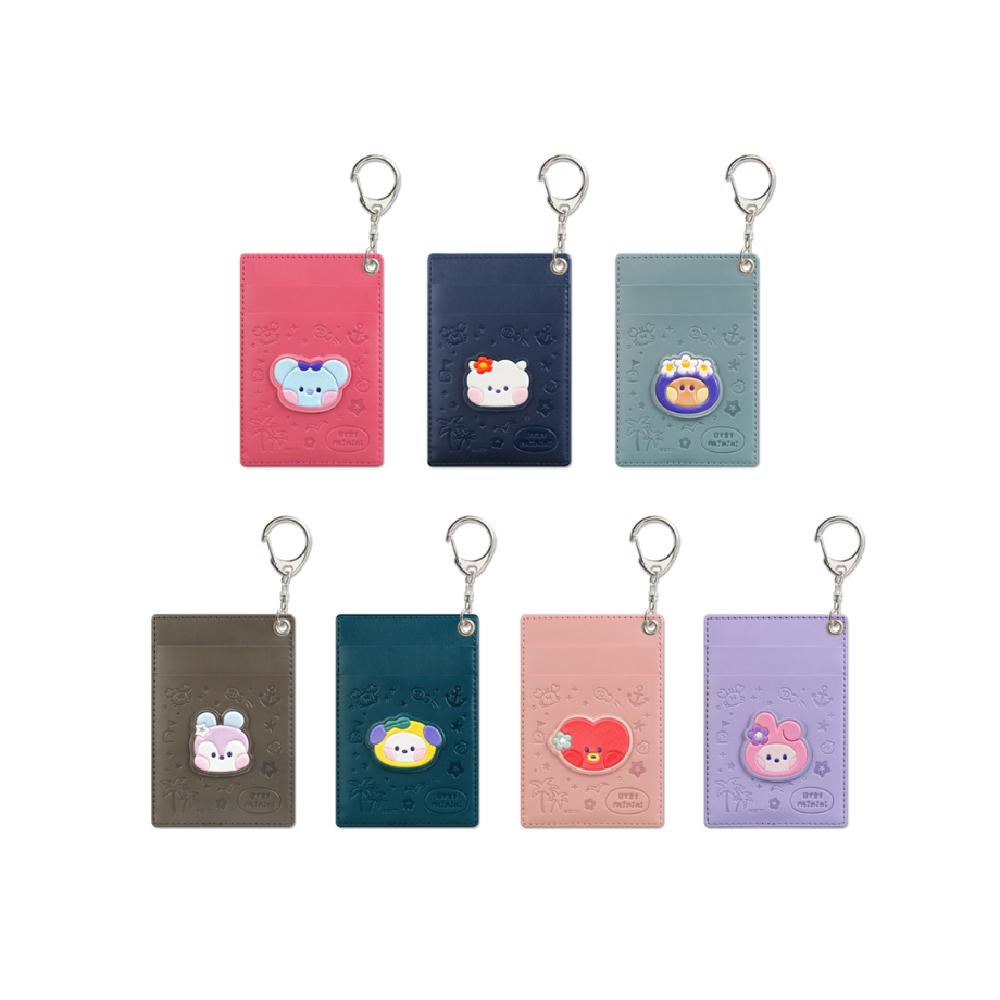 BT21 LEATHER PATCH CARD HOLDER [VACANCE]