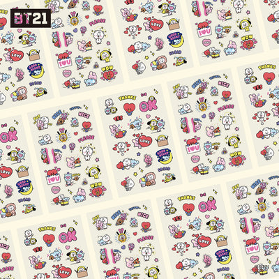 BT21 CLEAR STICKER [EVERYDAY]_2sheets