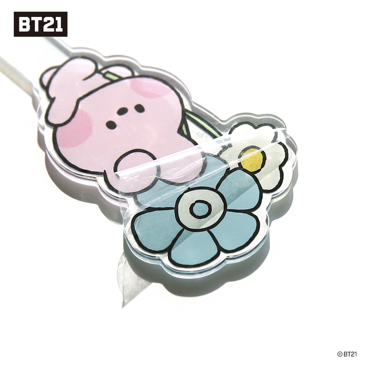 BT21 MININI ACRYLIC PHOTO PROP STAND_HAPPY FLOWER