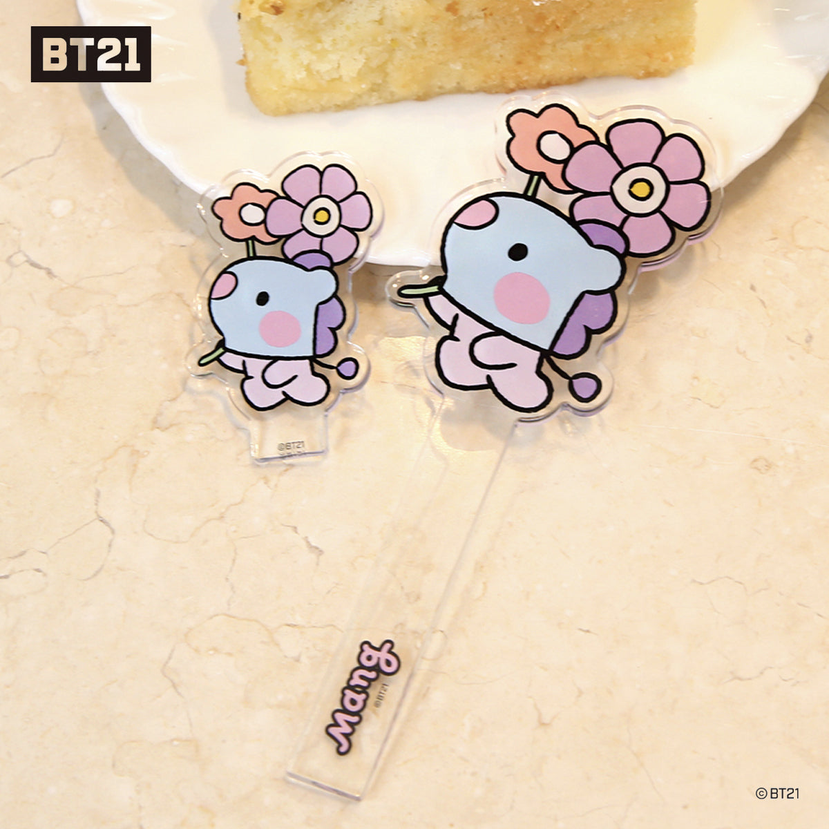 BT21 MININI ACRYLIC PHOTO PROP STAND_HAPPY FLOWER