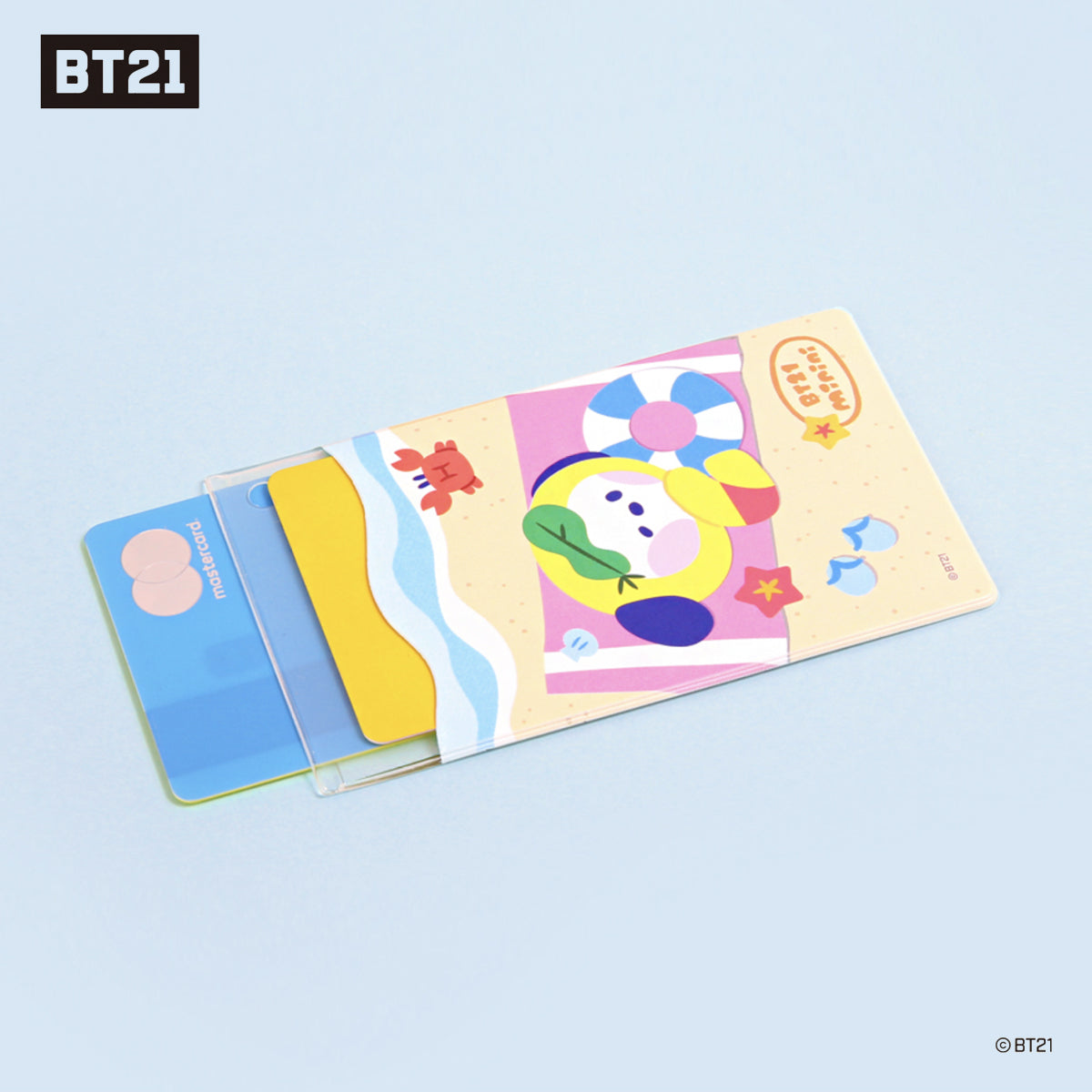 BT21 Minini Clear Card Pocket [Summer Sky]