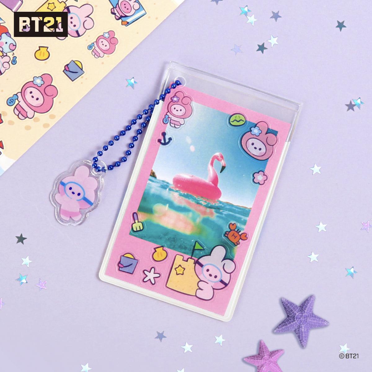 BT21 Minini Clear Card Pocket [Summer Sky]