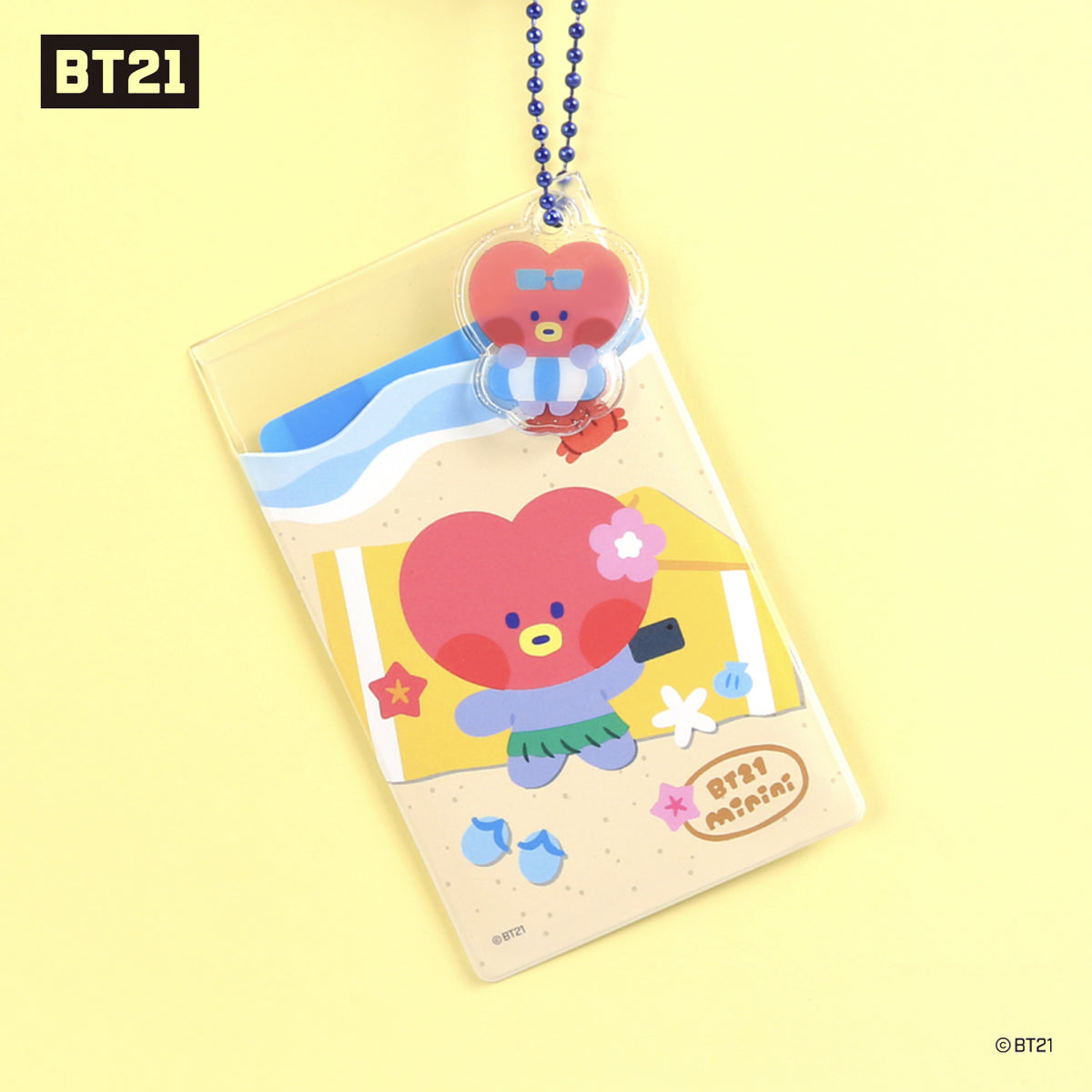 BT21 Minini Clear Card Pocket [Summer Sky]