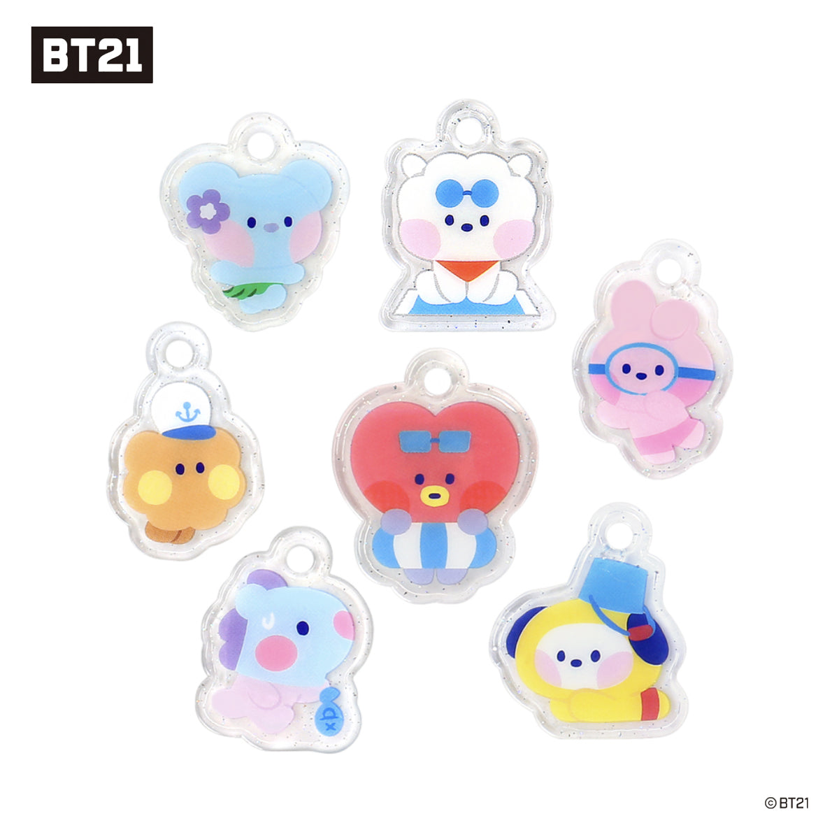 BT21 Minini Clear Card Pocket [Summer Sky]