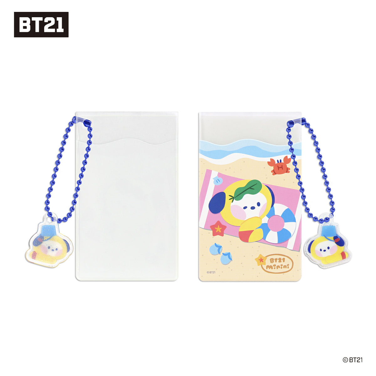 BT21 Minini Clear Card Pocket [Summer Sky]