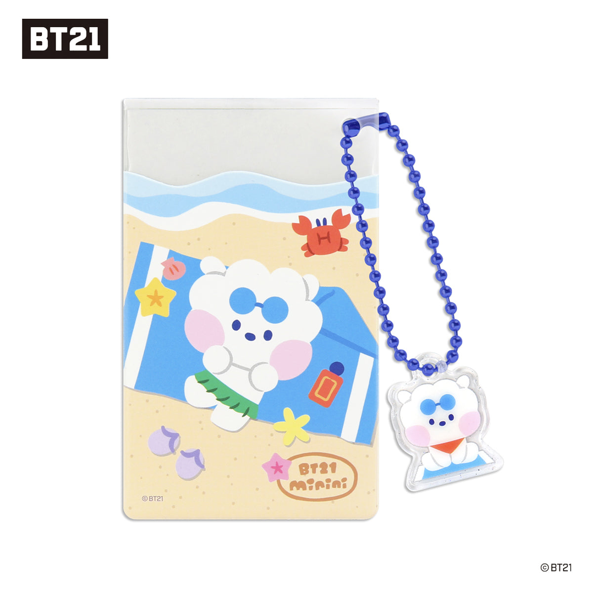 BT21 Minini Clear Card Pocket [Summer Sky]