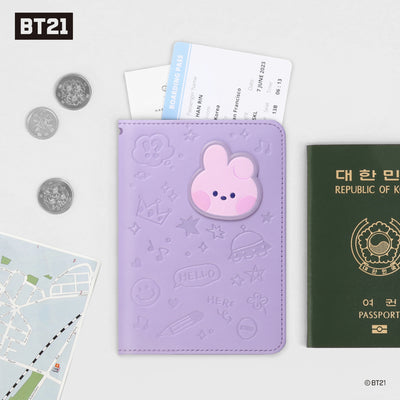 BT21 Minini Leather Patch Passport Cover