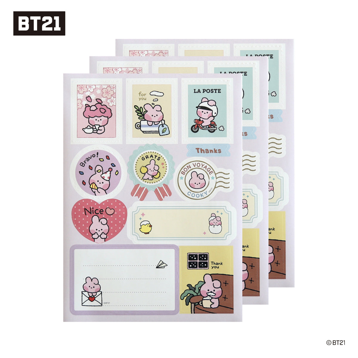 BT21 Minini Removable Gift Sticker