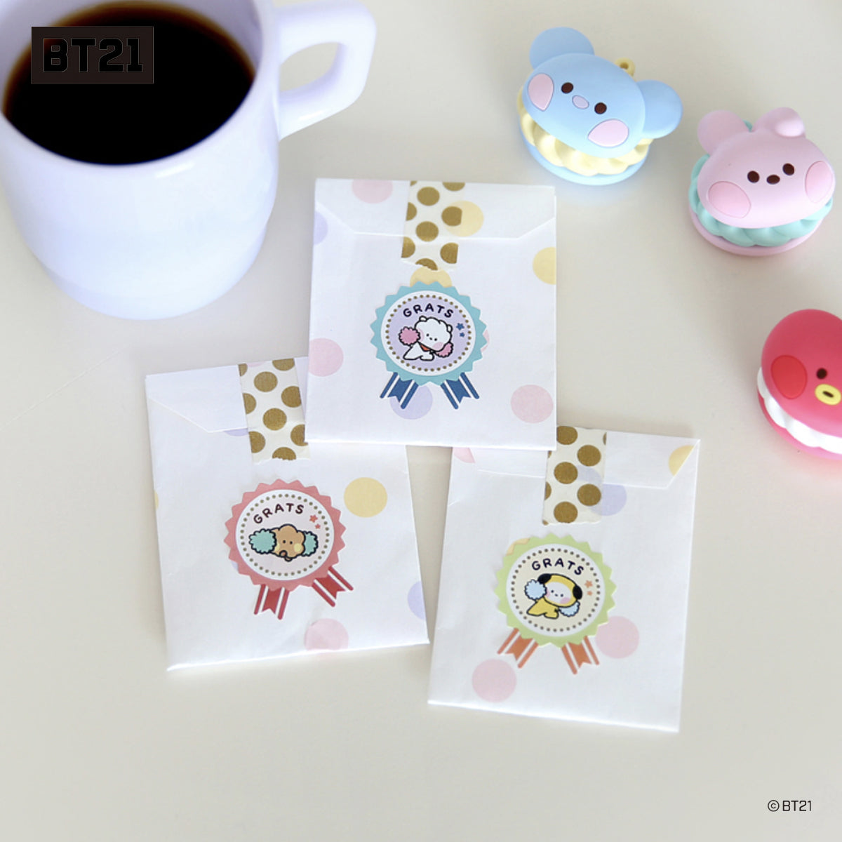 BT21 Minini Removable Gift Sticker