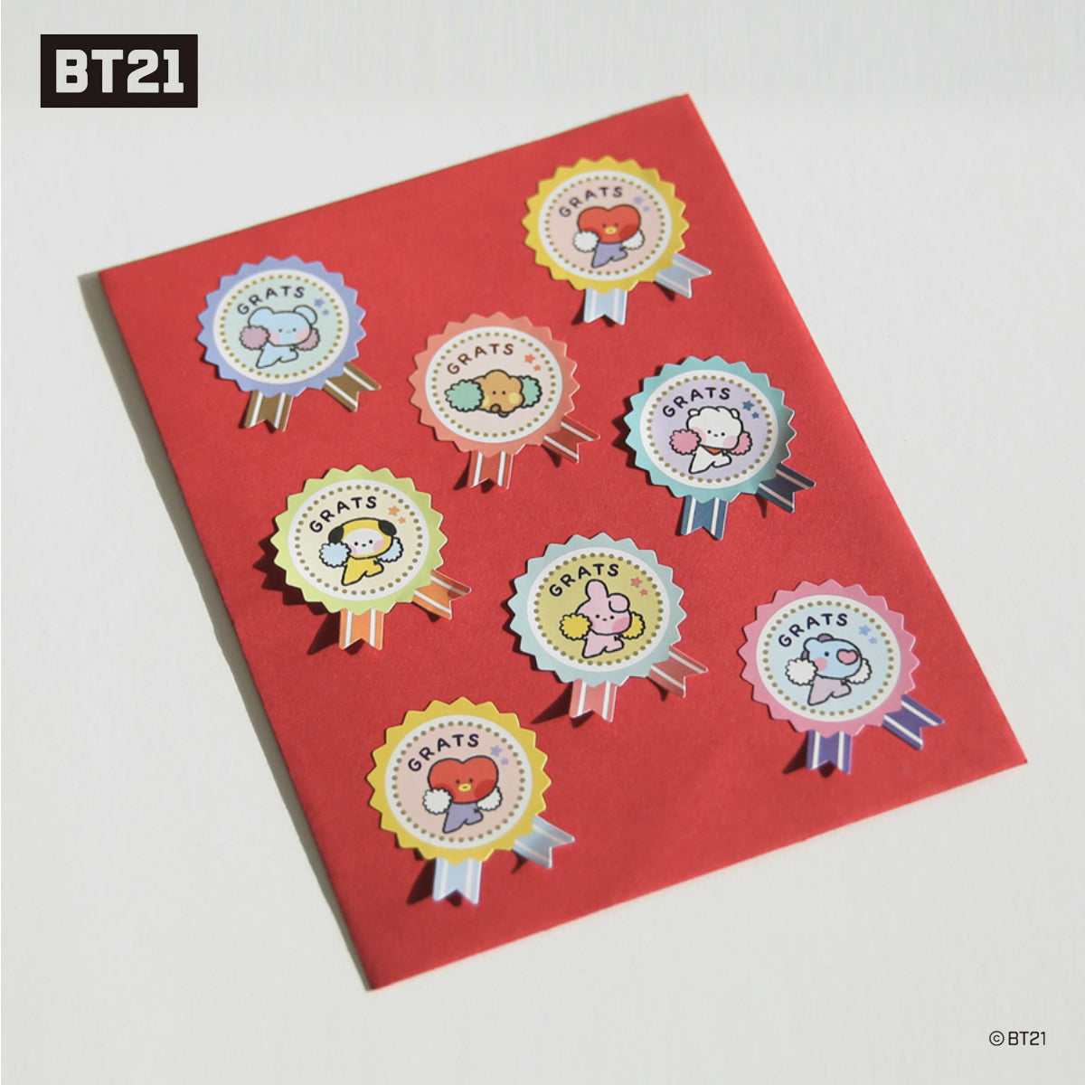 BT21 Minini Removable Gift Sticker