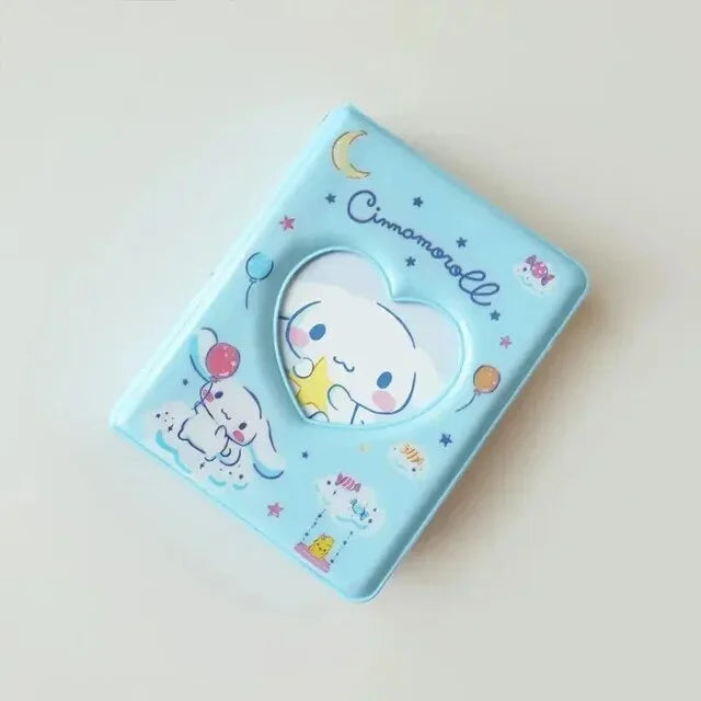 Sanrio Card Book Photo Album 10*10*5cm (Hello Kitty Kuromi My Melody Cinnamoroll Pochacco)