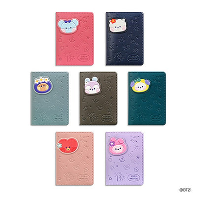 BT21 LEATHER PATCH CARD CASE [VACANCE]