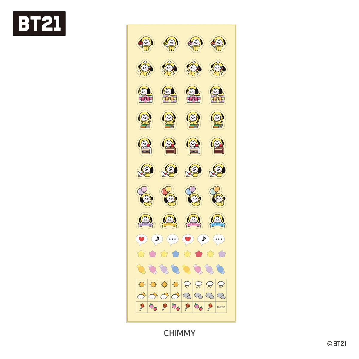 BT21 Baby Daily Sticker