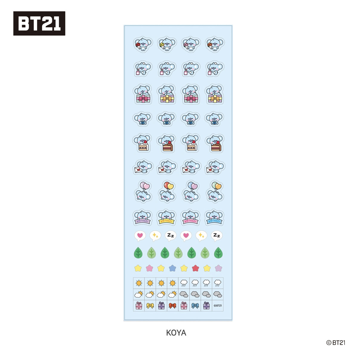 BT21 Baby Daily Sticker