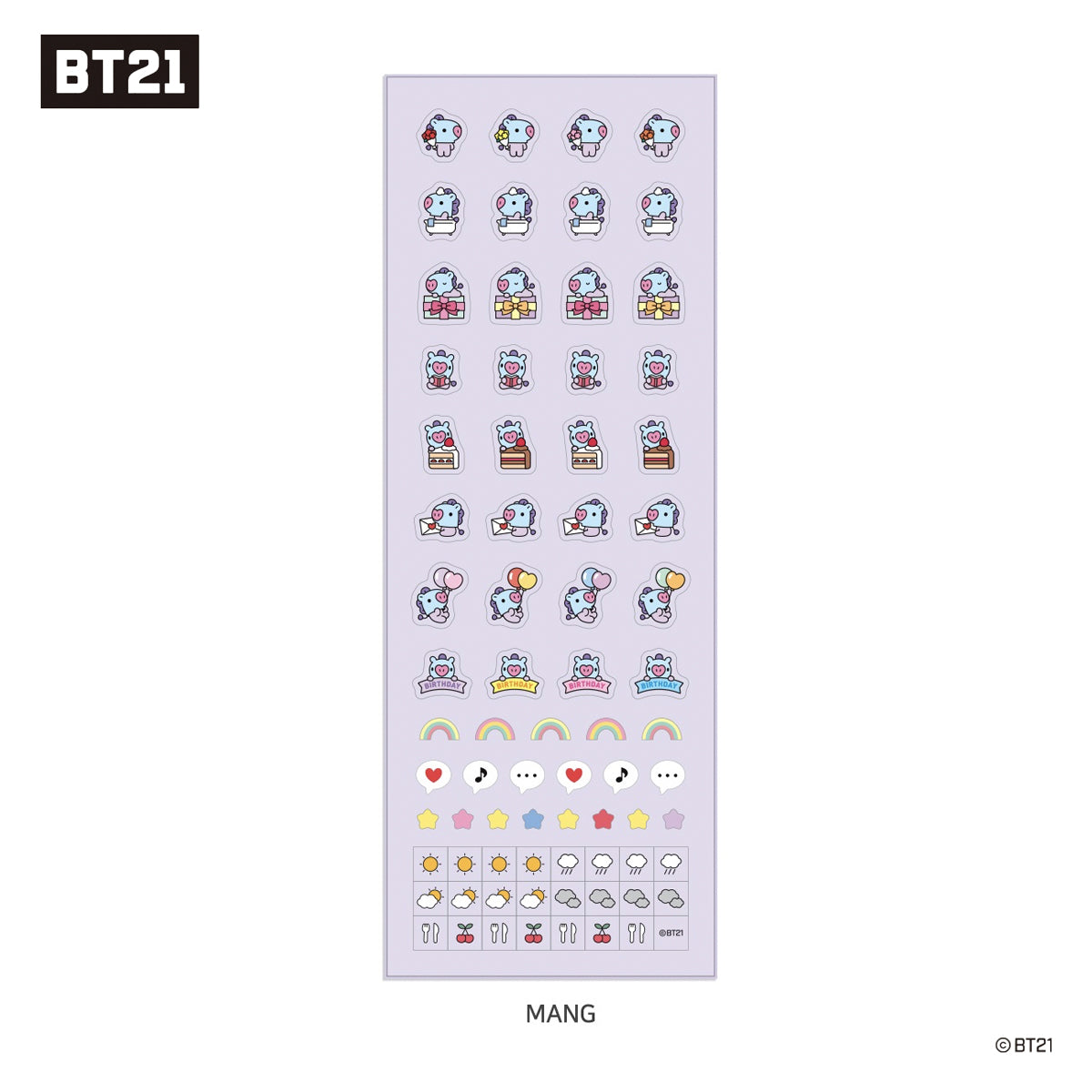 BT21 Baby Daily Sticker (LINE FRIENNDS) - hello-K, Exclusive KPOP Items