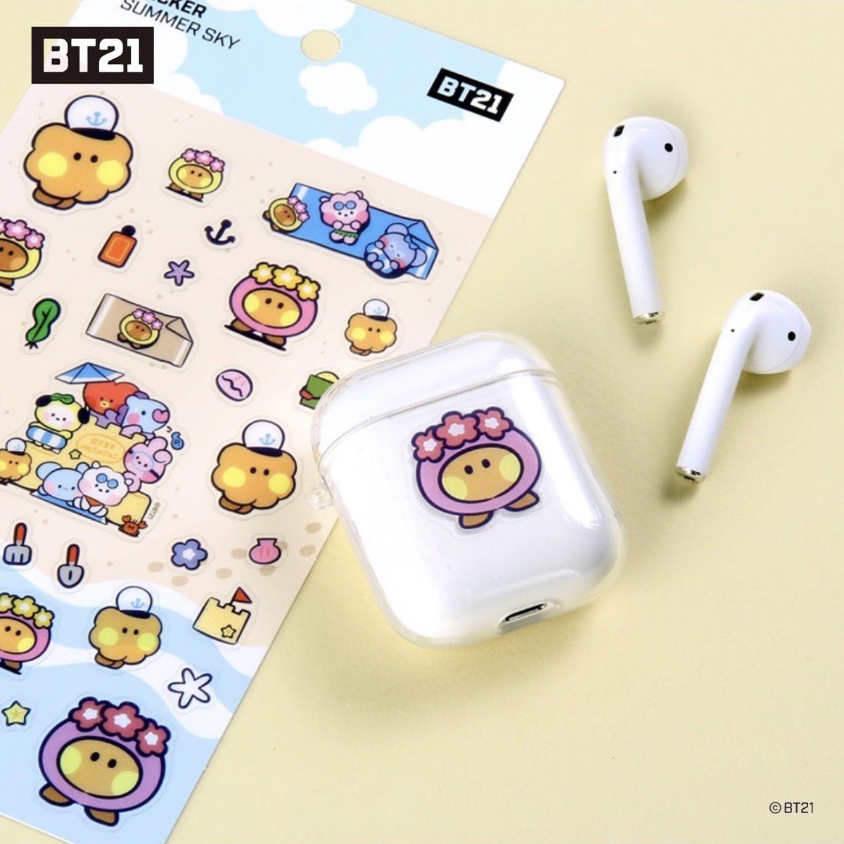 BT21 Minini Clear Sticker-Summer Sky