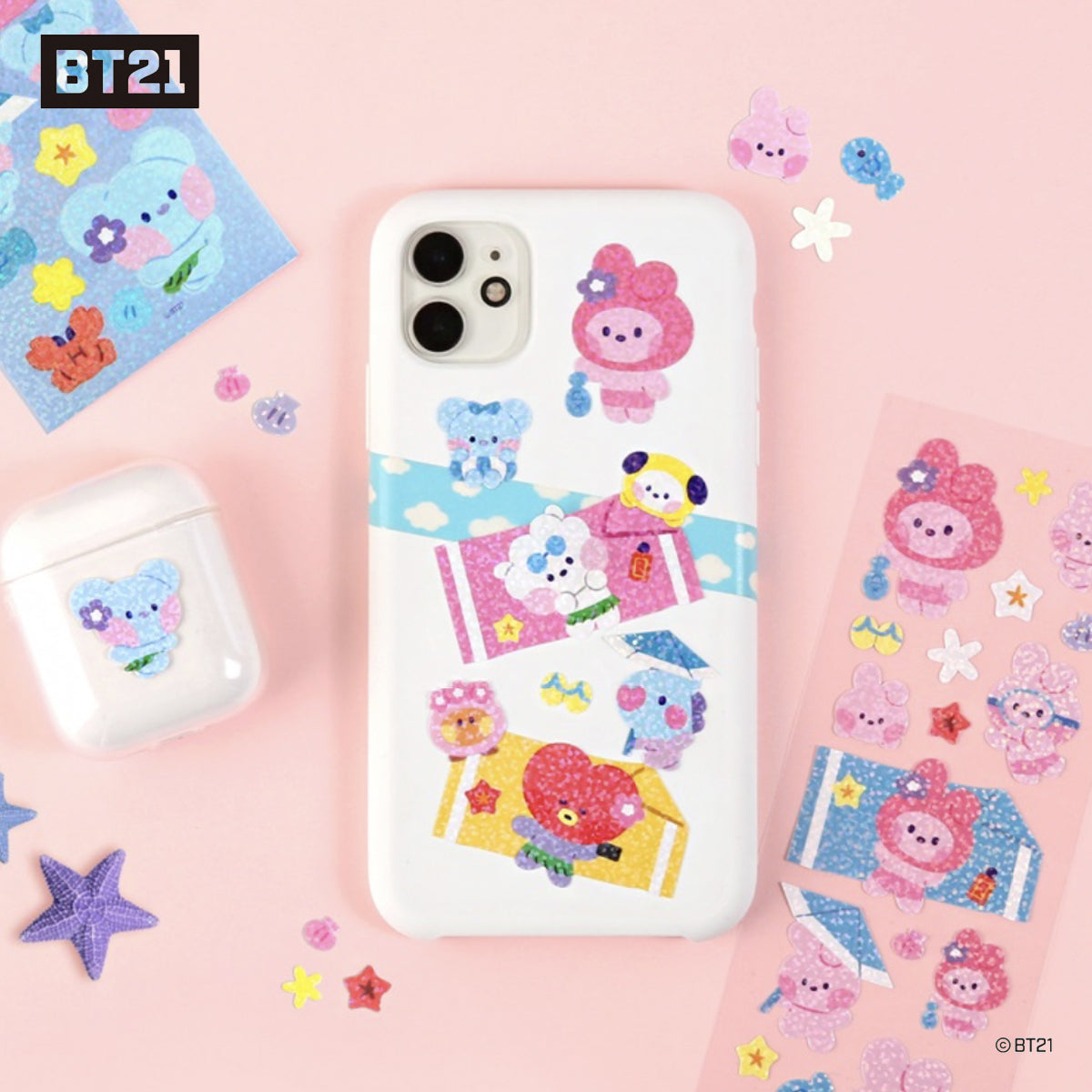 BT21 Hologram Sticker-Summer Sky