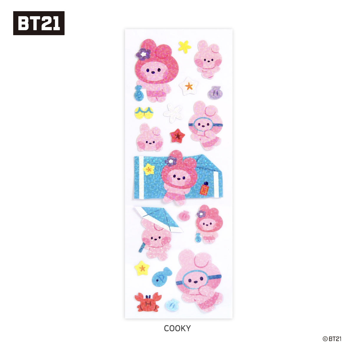 BT21 Hologram Sticker-Summer Sky