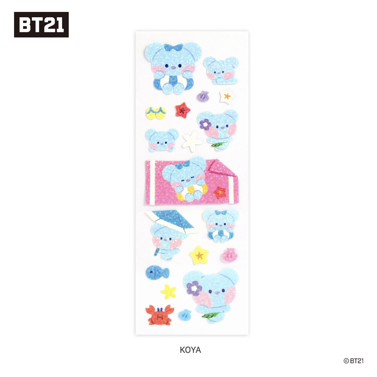 BT21 Hologram Sticker-Summer Sky