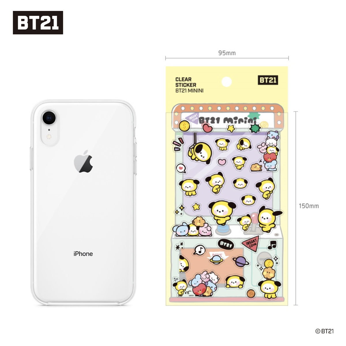 BT21 Minini Clear Sticker