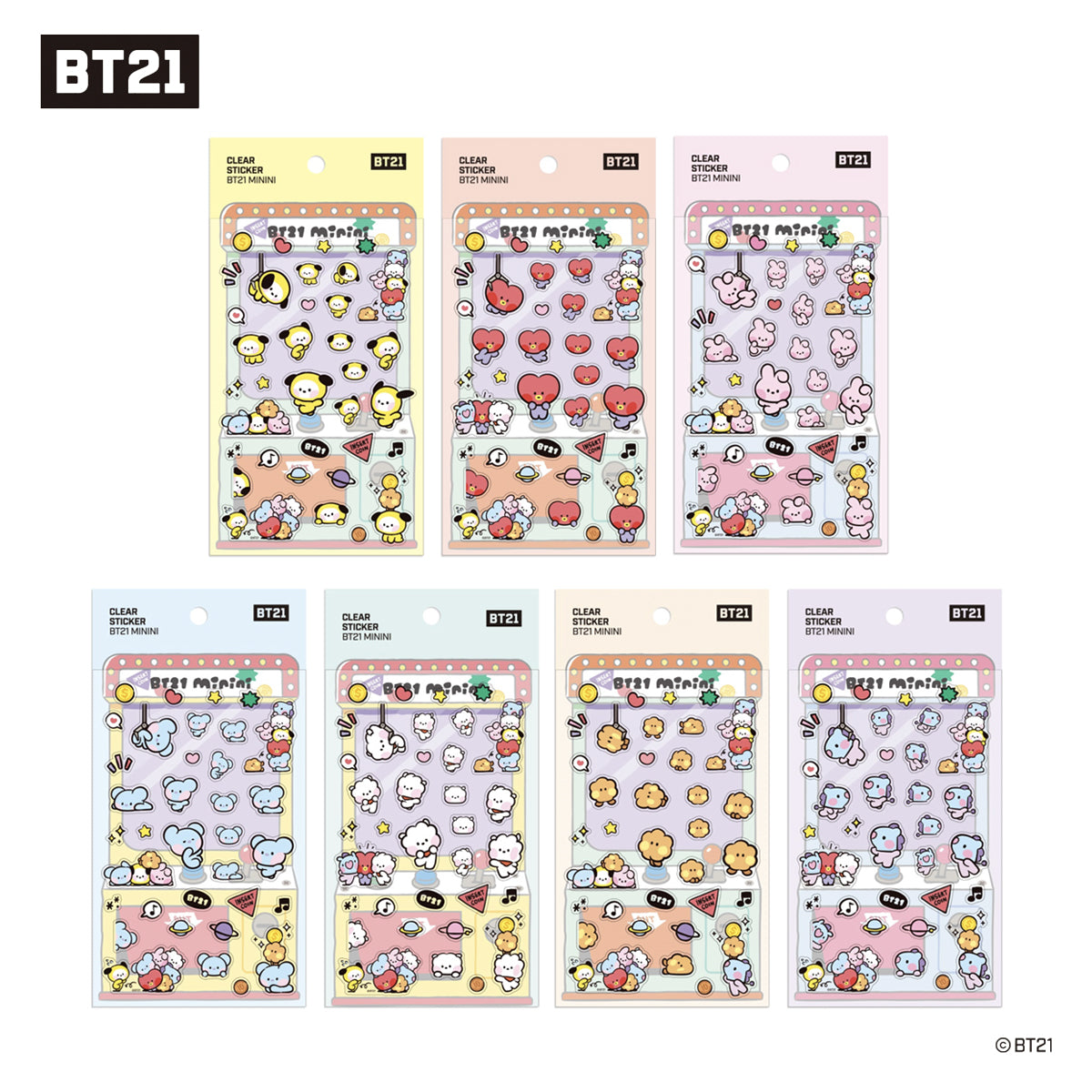 BT21 Minini Clear Sticker