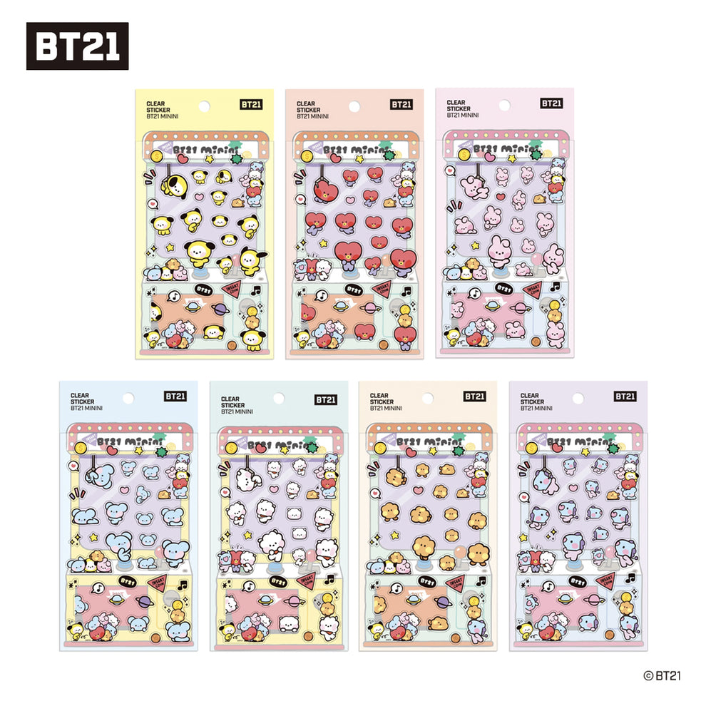 BT21 Minini Clear Sticker [LINE FRIEDNS Official Product] - NO.1 KPOP ...