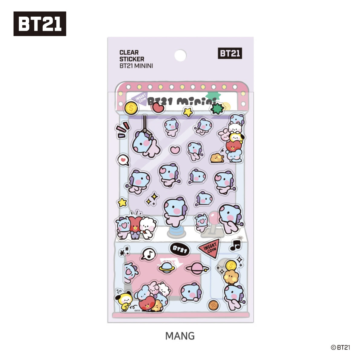 BT21 Minini Clear Sticker