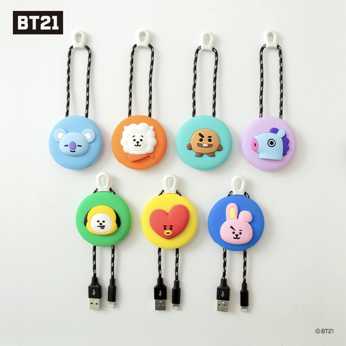 BT21 Minini Keyring Cable for iPhone