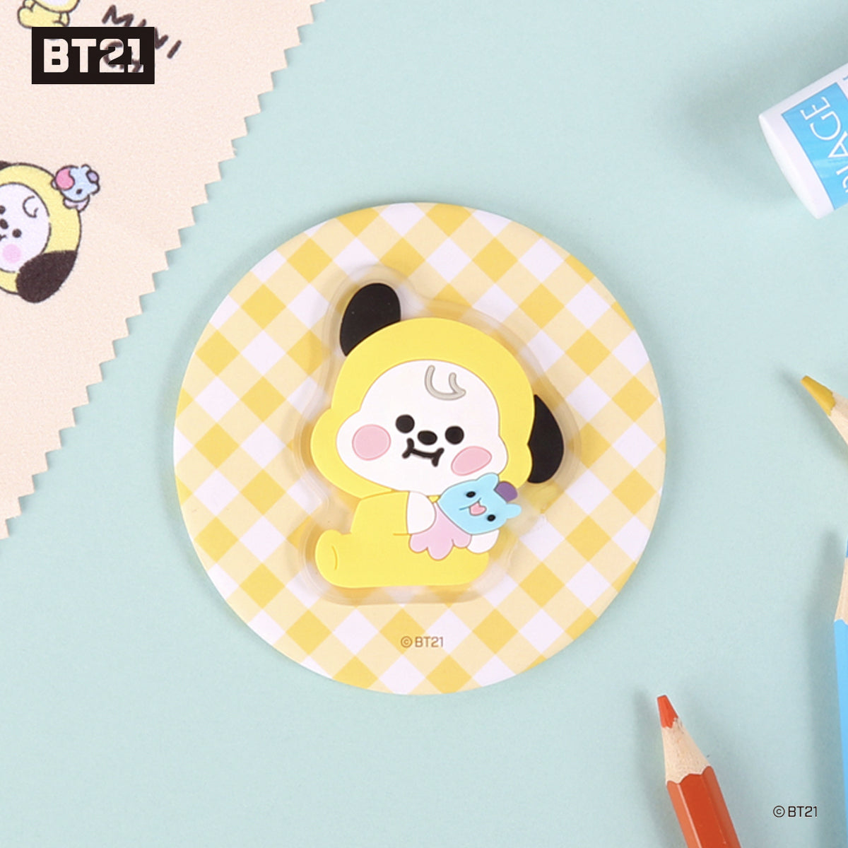 BT21 Minini Pouch Mirror (£2.0 Discount!)