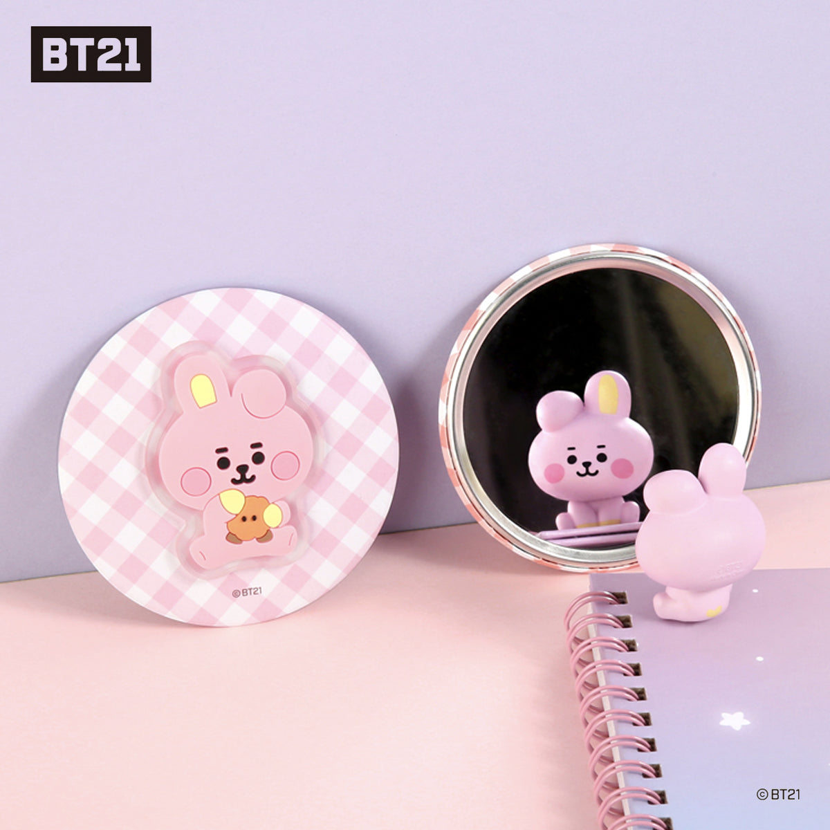 BT21 Minini Pouch Mirror (£2.0 Discount!)