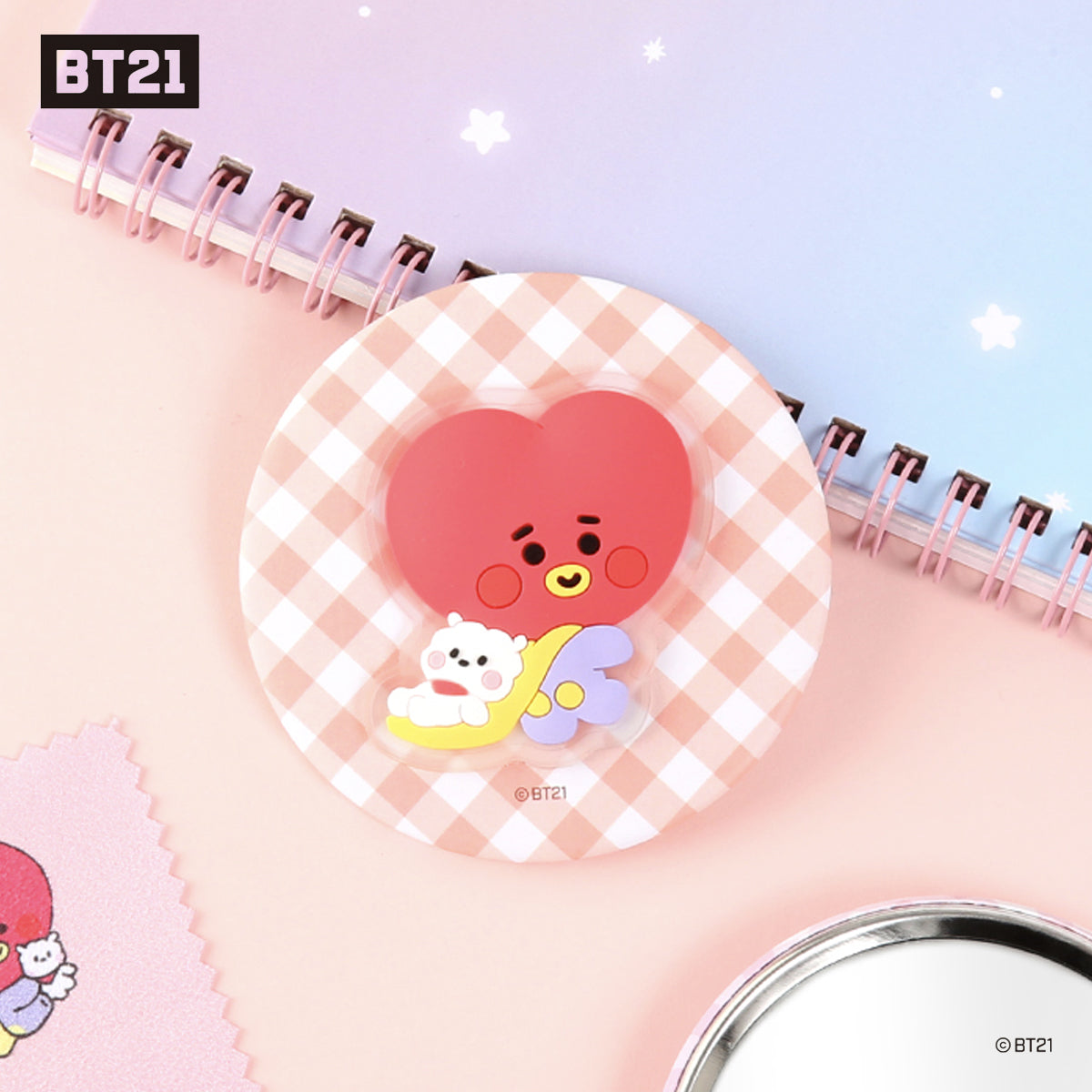 BT21 Minini Pouch Mirror (£2.0 Discount!)