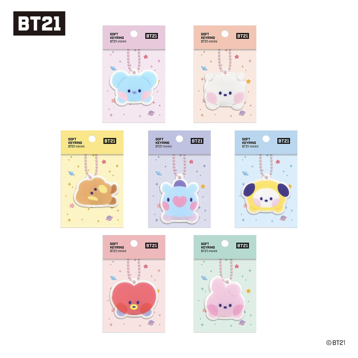 BT21 Minini Soft Key Ring