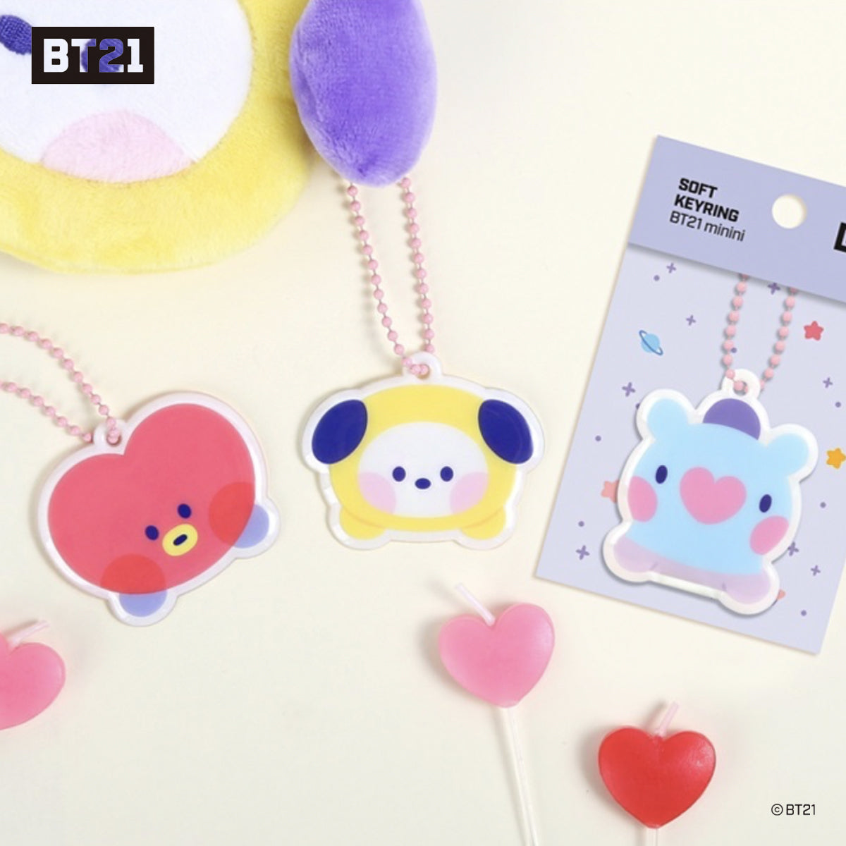 BT21 Minini Soft Key Ring