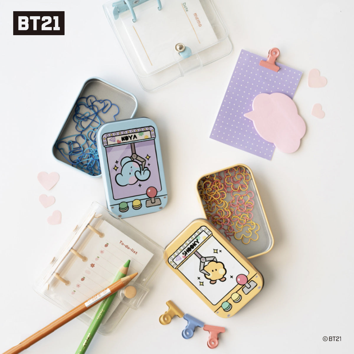 BT21 MININI TIN CASE + STICKER SET