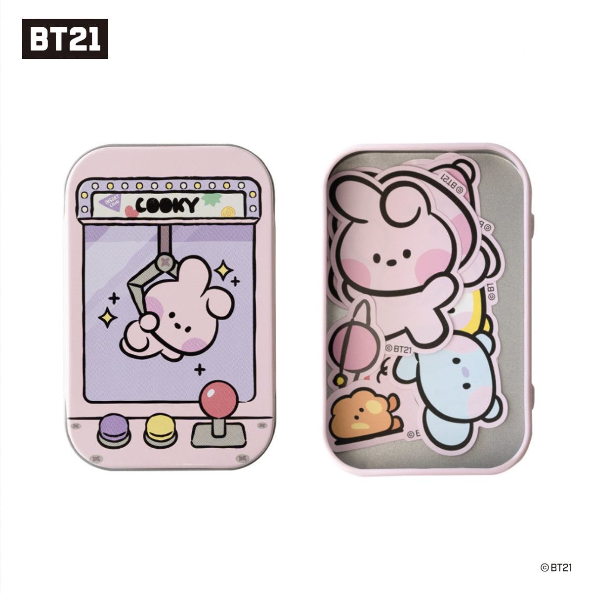 BT21 MININI TIN CASE + STICKER SET