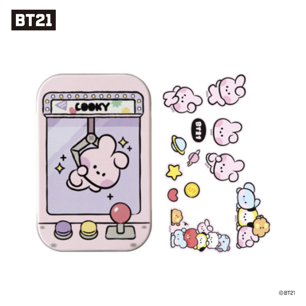 BT21 MININI TIN CASE + STICKER SET