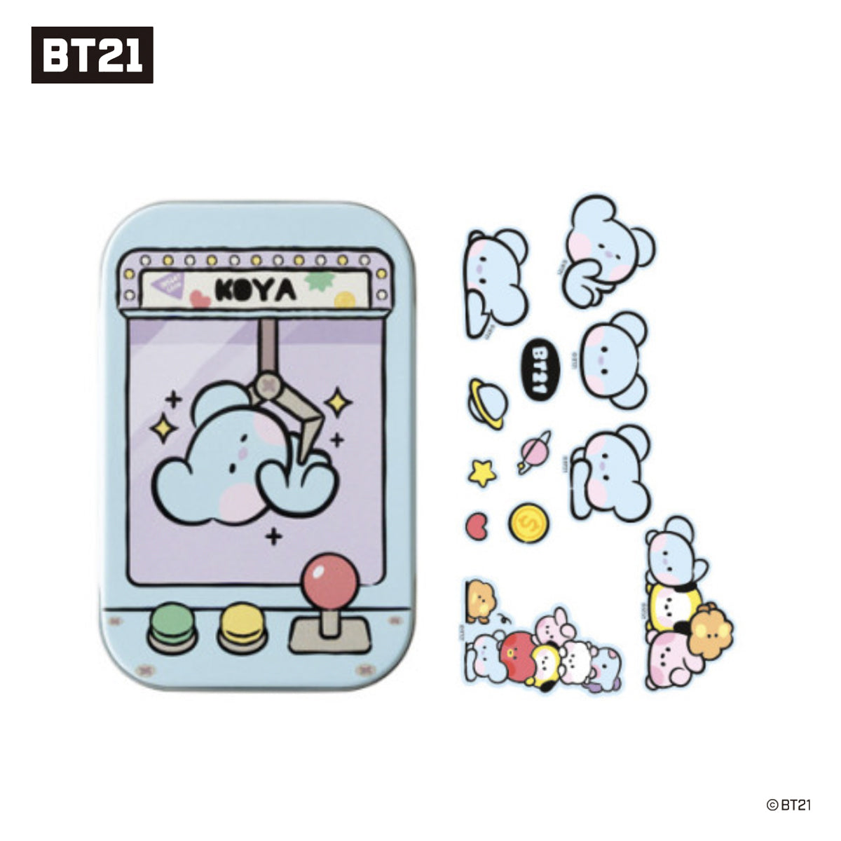 BT21 MININI TIN CASE + STICKER SET