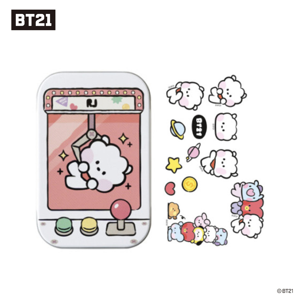 BT21 MININI TIN CASE + STICKER SET