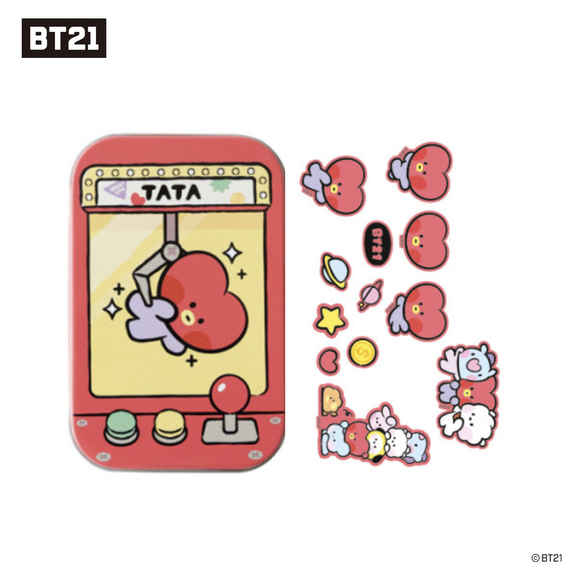 BT21 MININI TIN CASE + STICKER SET