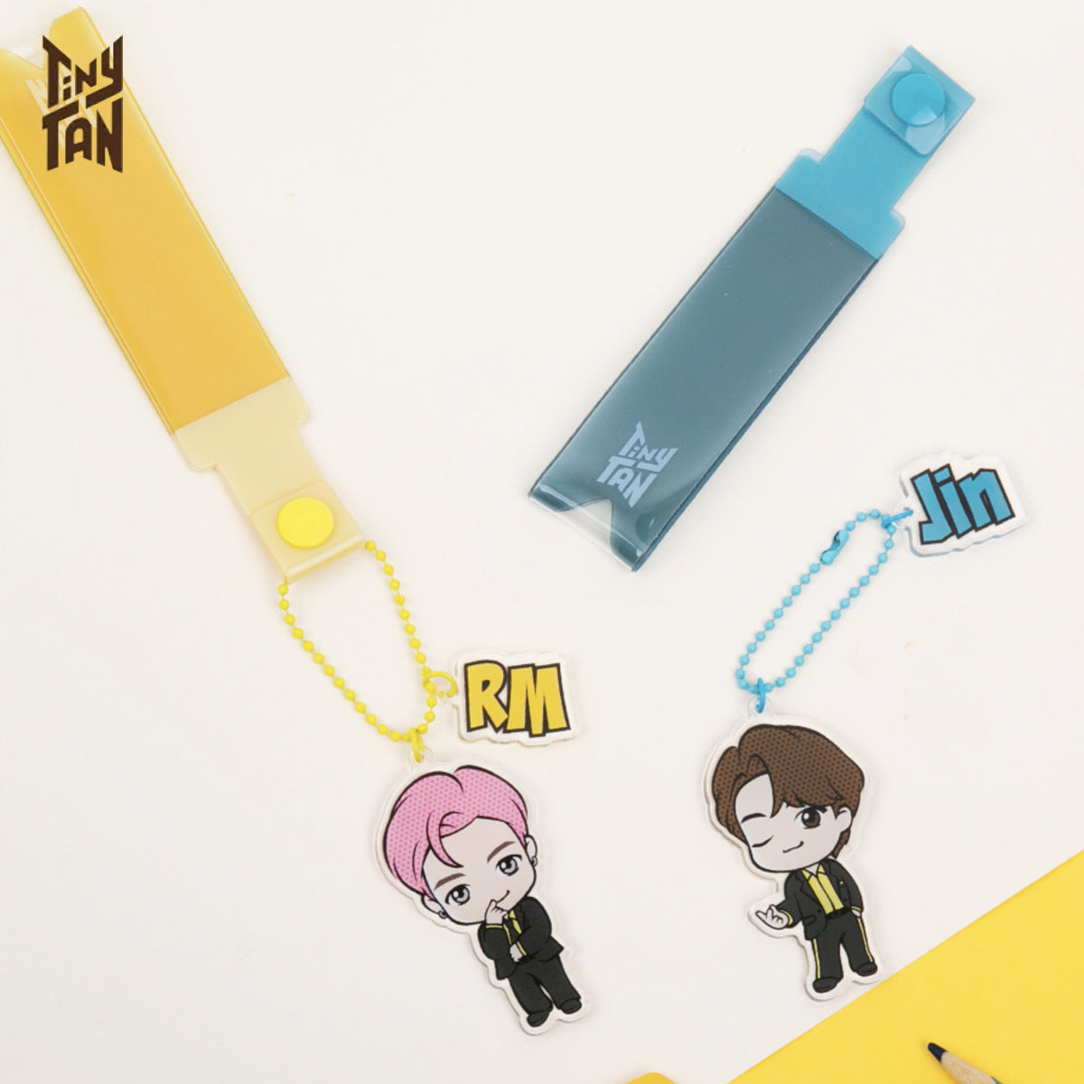 BTS TinyTAN Butter Acrylic Strap Key Ring